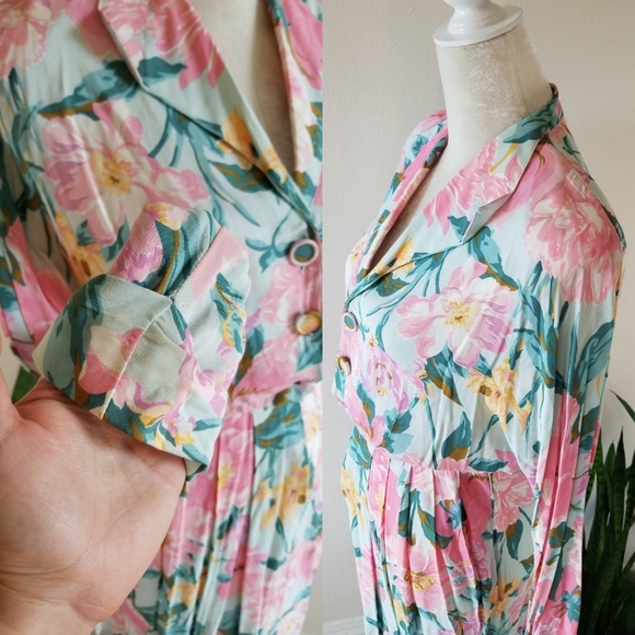 VTG 80s Carole Little for Saint Tropez West Dress - Picture 5 of 16